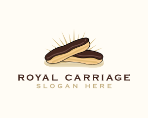 Chocolate Eclair Dessert logo design