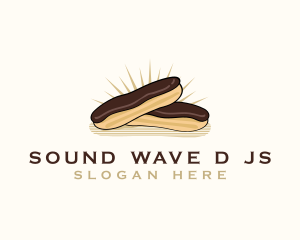 Chocolate Eclair Dessert logo design