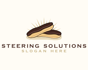 Chocolate Eclair Dessert logo design