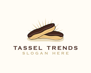 Chocolate Eclair Dessert logo design