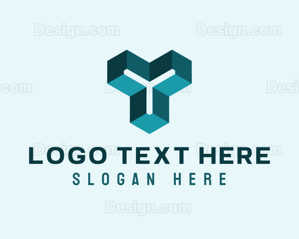 3D Tech Letter Y Logo