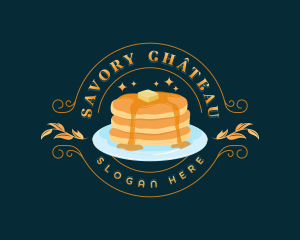 Sweet Breakfast Pancake logo design