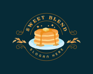 Sweet Breakfast Pancake logo design