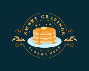 Sweet Breakfast Pancake logo design