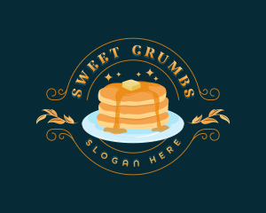 Sweet Breakfast Pancake logo design