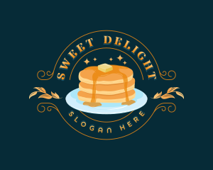 Sweet Breakfast Pancake logo design