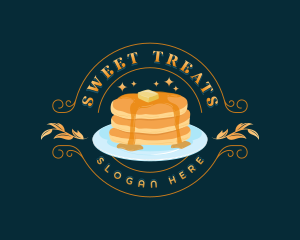 Sweet Breakfast Pancake logo design