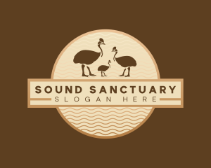 Cassowary Bird Sanctuary logo design