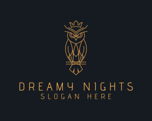 Night Owl Crown logo design