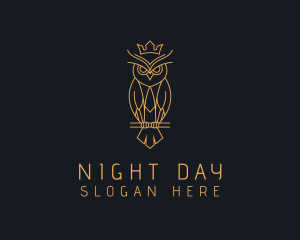 Night Owl Crown logo design