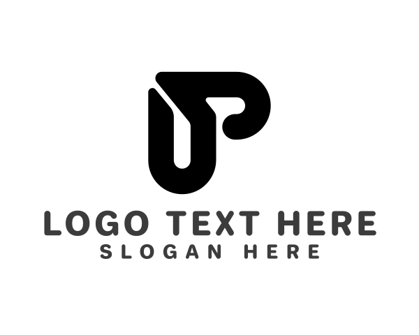 Black And White logo example 3