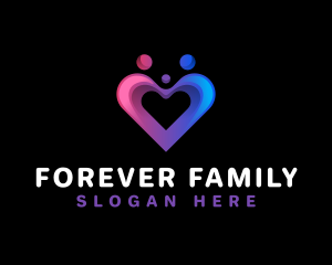 Family Heart Parenting logo design