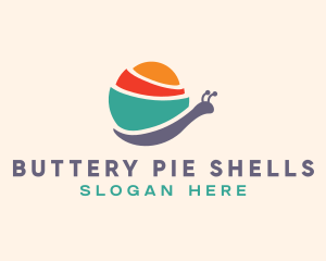 Snail Animal Shell logo design