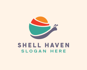 Snail Animal Shell logo