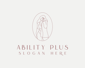 Curvy Female Model logo design