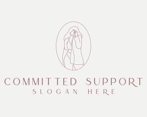 Curvy Female Model logo design