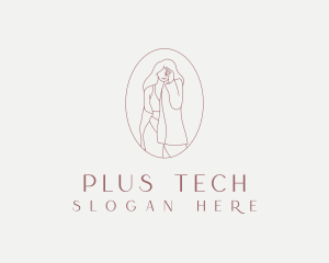 Curvy Female Model logo design