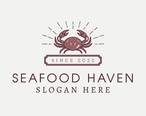 Crab Seafood Buffet logo design