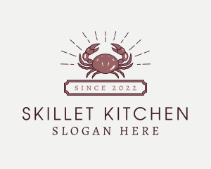 Crab Seafood Buffet logo design