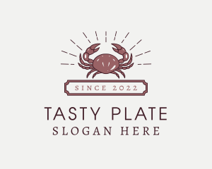 Crab Seafood Buffet logo design