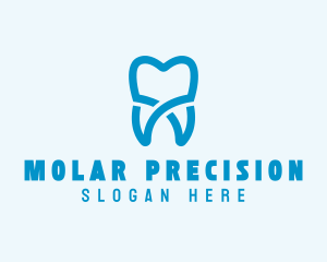 Dental Molar Tooth  logo design