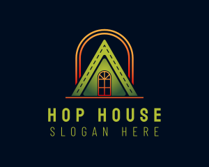 Triangle House Roof logo design