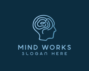 Neurology Brain Head logo design