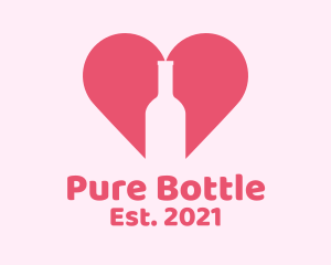 Heart Wine Bottle  logo