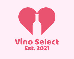 Heart Wine Bottle  logo