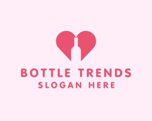 Heart Wine Bottle  logo