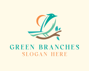 Perched Bird Branch logo design