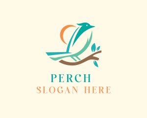 Perched Bird Branch logo design