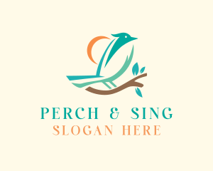 Perched Bird Branch logo design