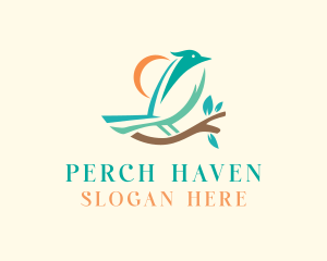 Perched Bird Branch logo design