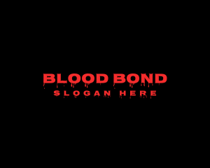 Scary Blood Drip Business logo
