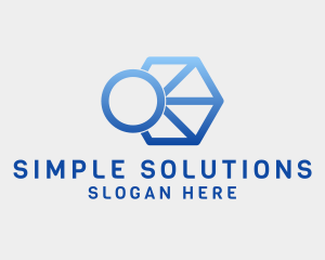 Simple Geometric Sun  logo design