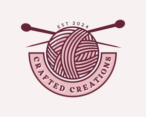 Handcrafted Yarn Embroidery logo design