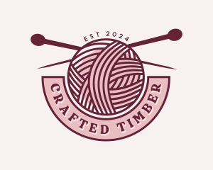 Handcrafted Yarn Embroidery logo design