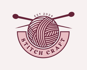 Handcrafted Yarn Embroidery logo design