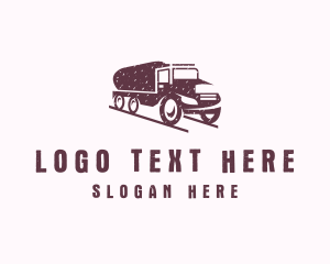 Tank Truck Transport Logo