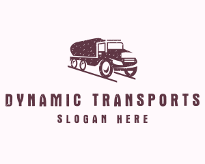 Tank Truck Transport logo design