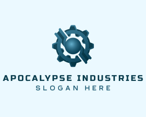 Industrial Gear Cog logo design