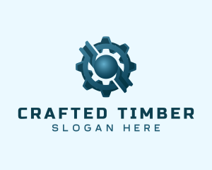 Industrial Gear Cog logo design