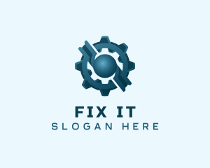 Industrial Gear Cog logo design