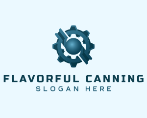 Industrial Gear Cog logo design