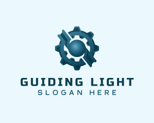 Industrial Gear Cog logo design