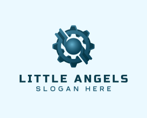 Industrial Gear Cog logo design