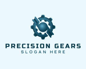 Industrial Gear Cog logo design