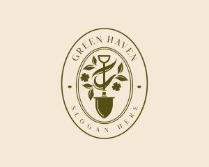 Shovel Garden Plant logo