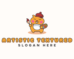 Painter Cat Artist logo design